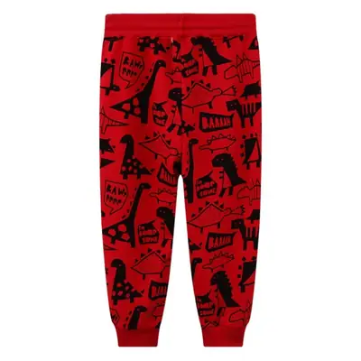 Red Graphic Sweatpants for Boys Spring Autumn Long Sleeve