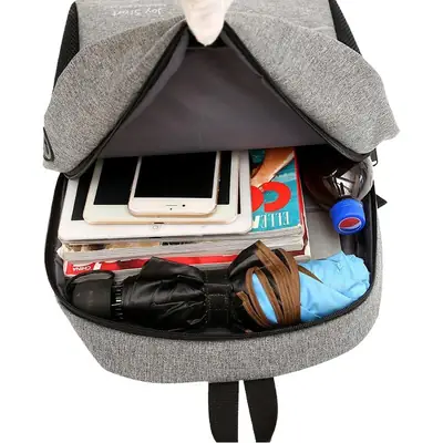 Men's Grey Computer Backpack with 15L Capacity