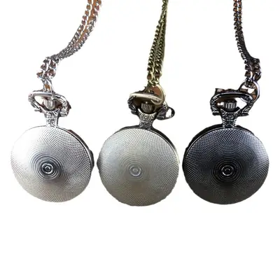 Ready Stock, Quick Delivery, Medium Size Map, Flip-Top Retro Pocket Watch, Kidsren's Watch, DIY Necklace Watch, Student Watch, Wholesale with Pictures