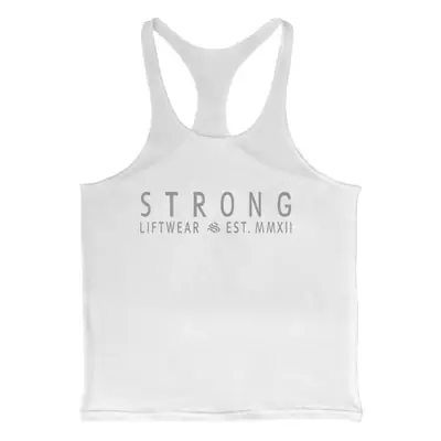 Men's Cross-Border 2020 Fitness Vest White Strong Lifewear