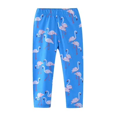 New Girls Blue Flamingo Leggings Capri Pants