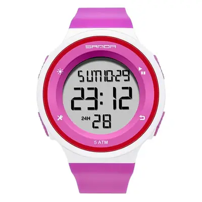 Sanda Pink Digital Smart Wristwatch with Dual Display