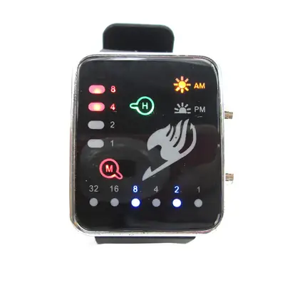 AliExpress LED Colorful Square Watch with Death Note Design