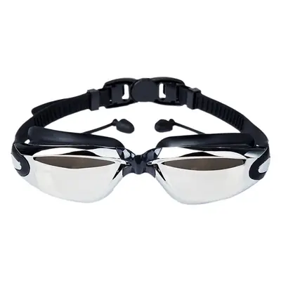 Cross-Border High-Definition Swimming Goggles, Anti-Fog, Eye-Proof, Silicone Myopia Glasses, Waterproof Swimming Equipment, Electroplated Swimming Goggles Wholesale