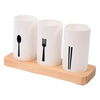 Cross-Border Pine Base Chopstick Barrel Storage Box