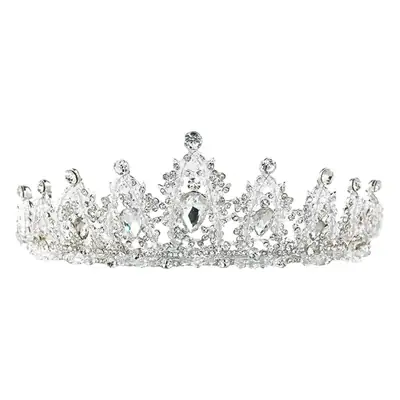 Black Baroque Queen Crown Hair Accessory for Weddings & Parties