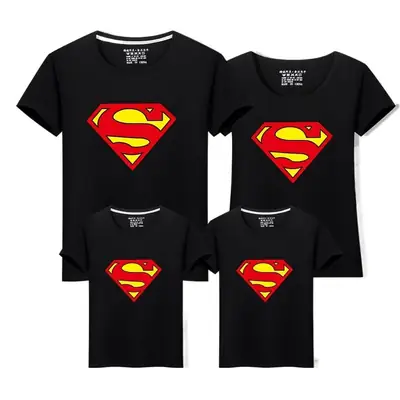Superman Family T-Shirt Set Blue 2020