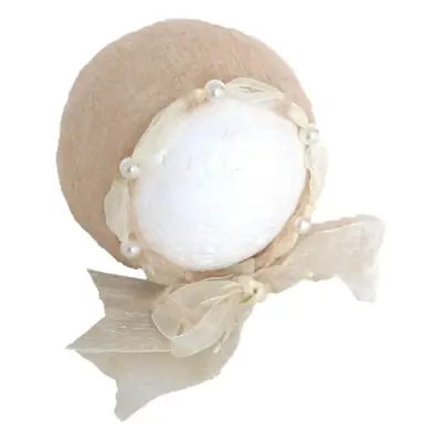 Newborn Baby Props Hat High-end Mohair White