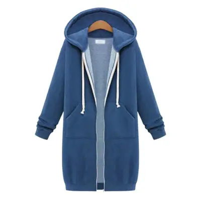 Women Grey Velvet Zipper Hoodie Sweatshirt