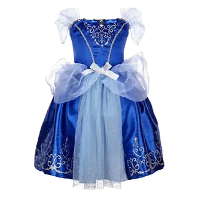 Girls Purple Lace Summer Dress Short Sleeve