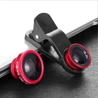 Macro Fisheye Lens for Mobile Phone with Clip