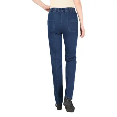 Women's Blue Stretch Jeans Large Spring Wear