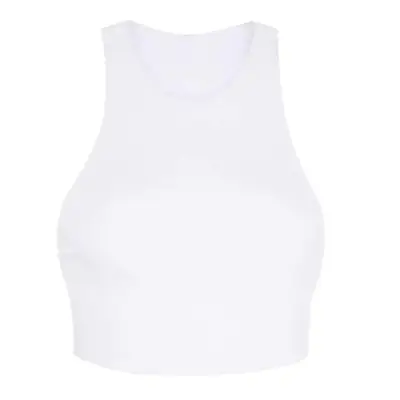 Women's Black I-Shape Sports Vest with Lace Trim