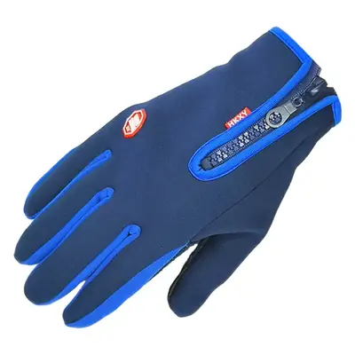 Foreign Trade Gloves for Outdoor Sports, Windproof, Fleece-Lined, Touchscreen-Compliant, Unisex, Hiking, Non-Slip, Waterproof, Warm, Cold-Resistant