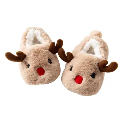 Baby Fleece-Lined Thick Non-Slip Toddler Shoes Winter Baby Floor Shoes Autumn and Winter Shoes Children's Warm Shoes