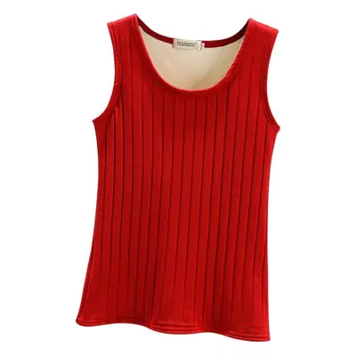 Black Fleece Lined Warm Vest for Women
