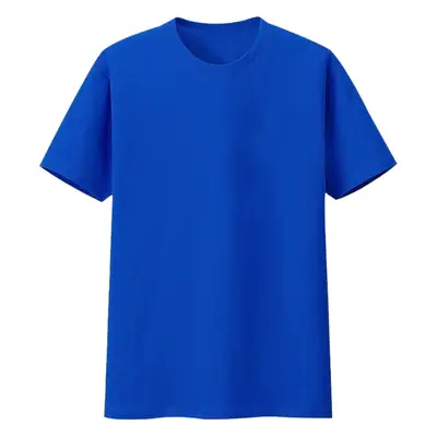 Pure Cotton Red Crewneck T-Shirt for Men