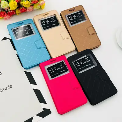 Universal Leather Belt Mobile Phone Case with Push-Pull Closure