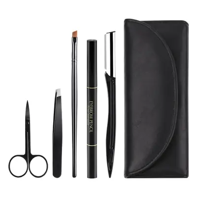 Stainless Steel Eyebrow Pencil & Clip Set