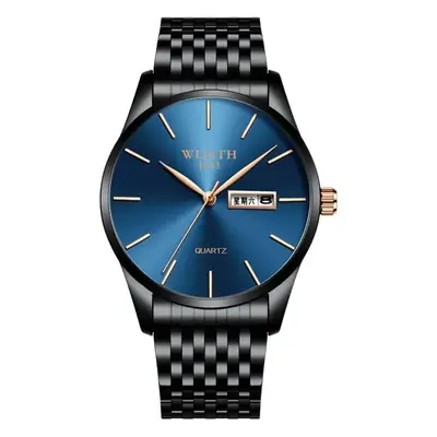 Men's Swiss Quartz Watch with Stainless Steel Band