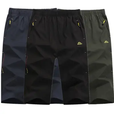 Men's New Summer Sports Shorts Dark Gray Quick-Drying