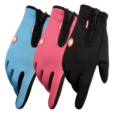 Black Waterproof Fingerless Gloves for Cycling Ski Mountaineering