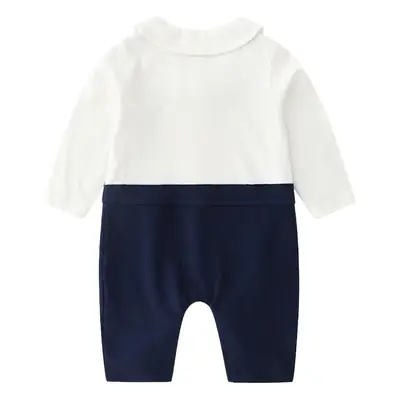 Baby White Navy Shorts Set Spring Autumn Lightweight