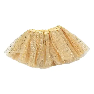 Golden Sequin Mesh Baby Bralette with Tulle Edge