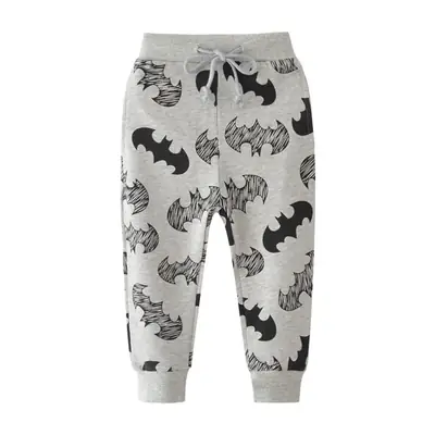 Boys Batman Printed Grey Cotton Shorts Autumn Winter