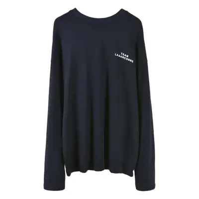Women Long Sleeve Printed T-Shirt White Loose Fit
