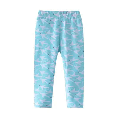 Children's Printed Leggings Blue Stretch New Style