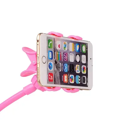 Pink Lazy Mobile Phone Bracket for Bed or Shelf