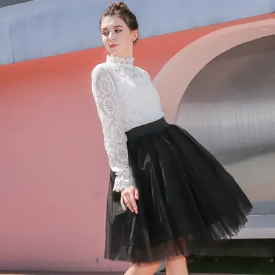 Women Multi-Layered Mesh Skirt High-End Fairy Fluttering