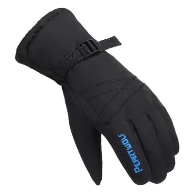 Men's Waterproof Warm Motorcycle Gloves Black