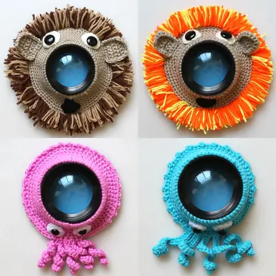 Baby Cartoon Camera Lens Pendant Ring Decor