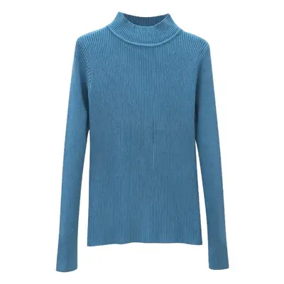 Women's Long Sleeve Solid Color Turtleneck Sweater