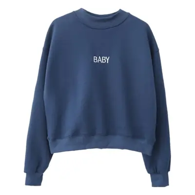 Women Korean Style Fleece Lined Sweatshirt Set White Black