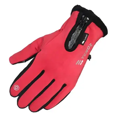 Winter Fleece Lined Motorcycle Gloves for Men Women