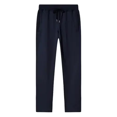 Black Cotton Loose Fit Plus Size Pants for Men