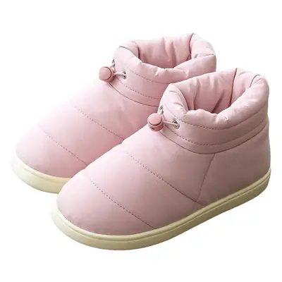Women's Plush Winter Slipper Cream Elastic Band