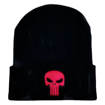 Punisher Knitted Black Ski Hat Unisex Winter