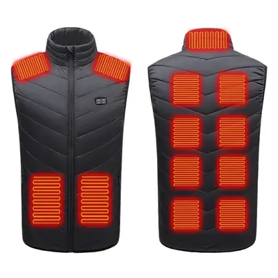 Men USB Heating Vest Blue Large