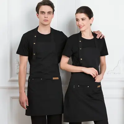 Men & Women Navy Aprons for Kitchen & Home Use