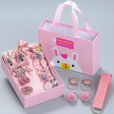 18-Piece Cute Girls Hair Accessories Set with Korean Design