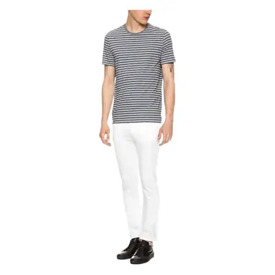 2018 Men Slim Fit White Skinny Jeans Trousers Set