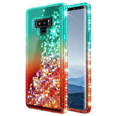 Samsung S26 Note 10 Phone Case Gradient Liquid Sand Diamonds Anti-Drop