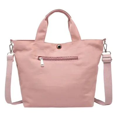 Women's Red Nylon Shoulder Bag Large Capacity