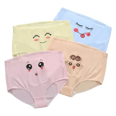 Cotton Facial Expression Pants Yellow Extra Large