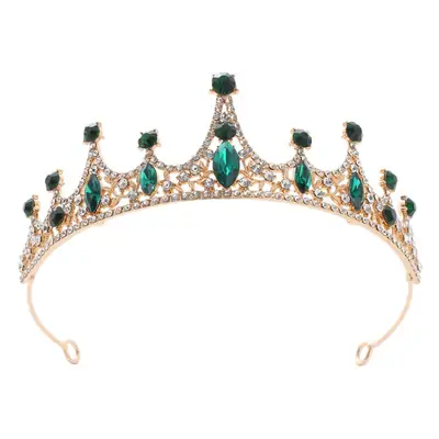 Cross-Border Bridal Crown with Rhinestones