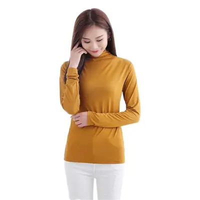 Green Long Sleeve High Collar Base Coat OM410